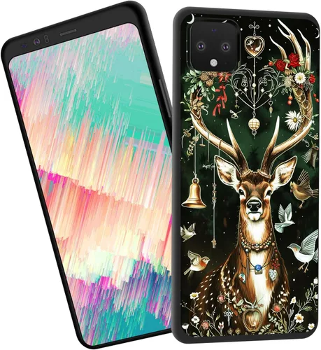 Vista 118 de for Google Pixel 4 XL Case,Slim Shockproof TPU Soft Rubber Silicone Cover Phone Case for Google Pixel 4 XL,Blue Skull Headphone