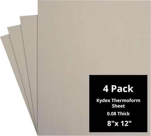 Vista 114 de Kydex Sheets - Solid Color DIY Kit for Crafting Holsters, Sheaths, and Mag Pouches - (8x8, 8x12, 12x12), Premium Thermoform Sheets - Thick, Durable