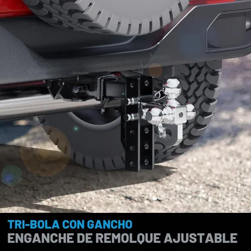 Vista 6 de Enganche de remolque de camión ajustable para receptor de 2 pulgadas