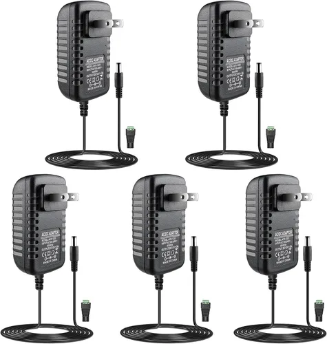 Vista 12 de LightingWill Fuente de alimentación de 12V, adaptador de alimentación de 12W, fuente de alimentación de 110V CA a 12V 1A CC, transformador