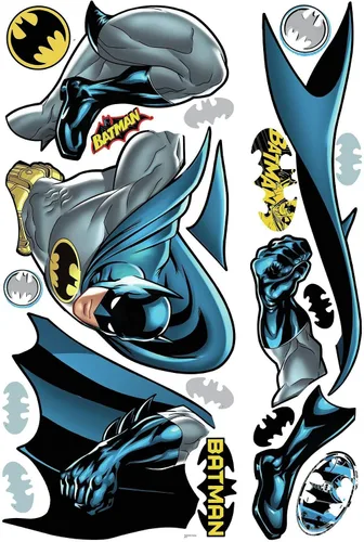 Vista 5 de RoomMates RMK1864GM Batman - Calcomanía para pared, color azul
