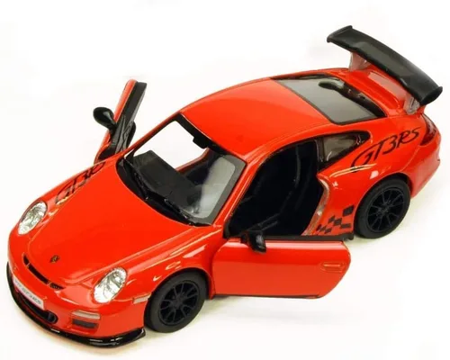 Vista 6 de KiNSMART - Porsche 911 GT3 RS Escala 1:36 5" Die Cast Metal Modelo Juguete Deportivo (4SET)