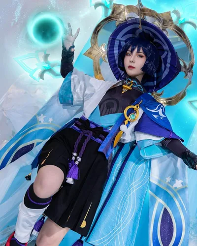 Vista 3 de Nuoqi Venti Cosplay Raiden Shogun Cosplay Yae Miko Cosplay Genshin Impact Cosplay Disfraces