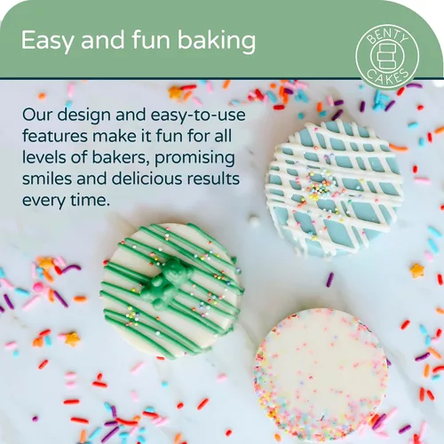 Vista 4 de Benty Cakes – El paquete de horneado CakePuck original – ¡Mejor que un Cake Pop! Haz postres cubiertos de chocolate – Silicona libre de BPA