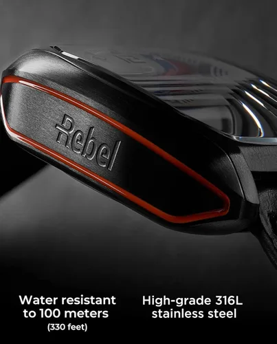 Vista 3 de LIV Rebel-AR Swiss Automatic Elaboré Grade, 26-Jewel Movement - 42.0 mm Rectangular Curved Case- IP Surgical Grade 316L Stainless Steel-Multi-Layer