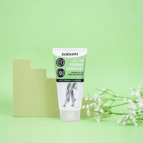 Vista 5 de Babaria Gel refrescante para piernas y pies - Efecto calmante y suavizante - Proporciona propiedades regeneradoras y calmantes - Infundido