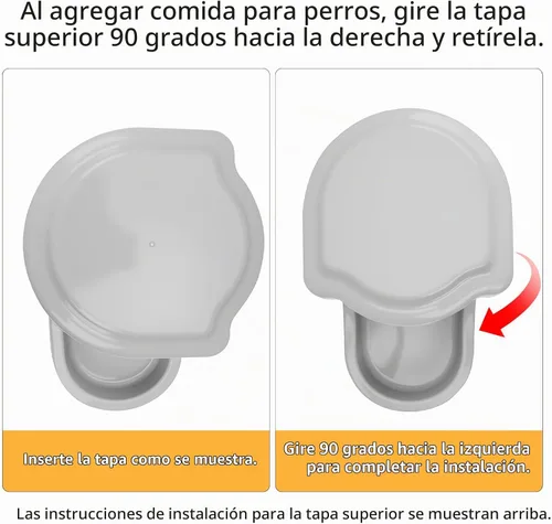 Vista 4 de Kenond Alimentador grande del perro de la gravedad 9.5L, dispensador