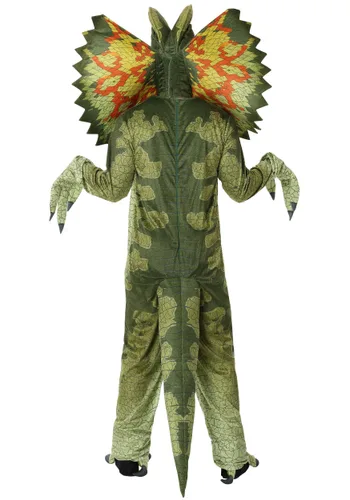 Vista 2 de Disfraz de Dilophosaurus para adulto Multicolor