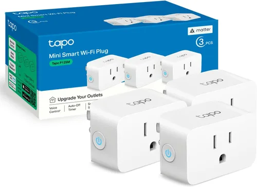 Vista 13 de TP-Link Tapo Enchufe inteligente Mini, Compatible con Matter, Compatible con Alexa, Google Home y Samsung SmartThings, Monitoreo de energía, 15A
