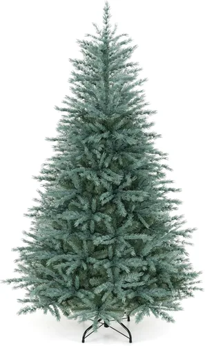 Vista 14 de GOFLAME Árbol de Navidad artificial de 4 pies con soporte de metal plegable