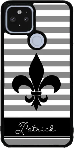 Vista 9 de Fleur De Lis - Funda de goma negra personalizada para teléfono compatible con Google Pixel 10, 10 Pro, 10 Pro XL, 9a, 9 Pro, Pixel 9, Pixel 9 Pro