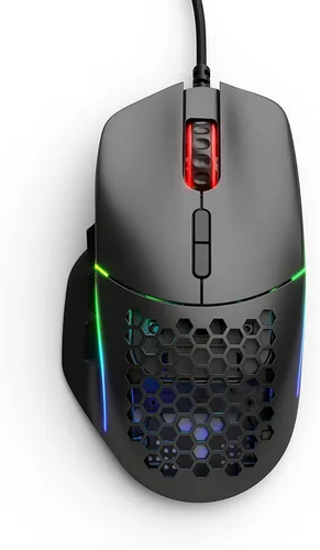 Vista 10 de Glorious Gaming Model I 2 ratón para juegos con cable: 9 botones programables (2 intercambiables), 66g superligero, sensor óptico 26k, interruptores