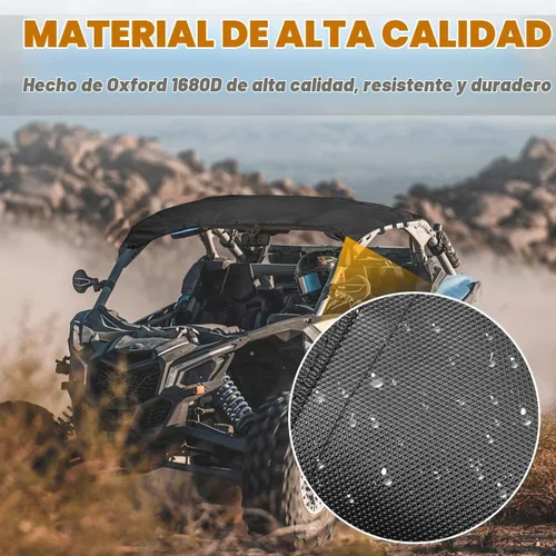 Vista 2 de MFC Cubierta de lona suave compatible con UTV Can-Am Maverick X3 2017-2024 2 puertas techo suave parasol