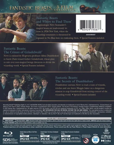 Vista 3 de Fantastic Beasts 3-Film Collection (Blu-ray)