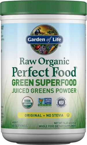 Vista 14 de Garden of Life - Polvo orgánico crudo perfecto para alimentos verdes, polvo de superalimentos , 0658010116244, 1