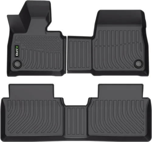 Vista 32 de HAFIDI® - Tapetes para auto con almacenamiento debajo del asiento, para todo clima, antideslizantes, de elastómero termoplástico, para la primera
