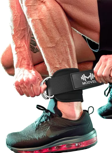 Vista 9 de Modvel Gym Ankle Strap for Cable Machines – Glute & Leg Kickback Ankle Straps for Gym Workouts – Adjustable, Padded Support for Strength Training