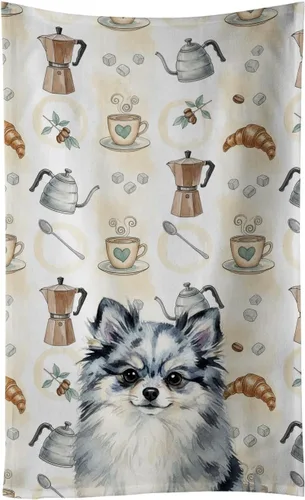 Vista 133 de Caroline's Treasures Afghan Hound - Toalla de cocina para barra de café, terciopelo frontal y lazo de algodón, lavable a máquina Sabueso afgano