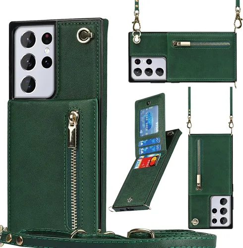 Vista 9 de Funda compatible con Samsung Galaxy S23 Plus de 6.6 pulgadas, bolso de bolsillo, correa de hombro, elegante funda protectora para Galaxy S23 Plus