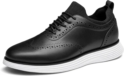 Vista 12 de Bruno Marc Zapatillas de vestir MaxFlex Oxfords para hombre Marrón