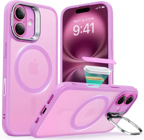 Vista 53 de ESR Funda para iPhone 13 Pro, compatible con MagSafe, protección de grado militar a prueba de golpes, soporte de anillo de cámara integrado, funda