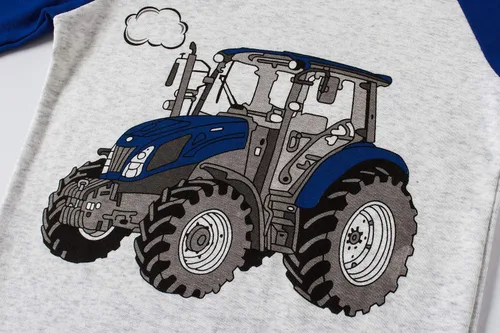 Vista 3 de Family Feeling - Conjunto de pijama de manga larga, diseño de 100% de algodón, para niños pequeños