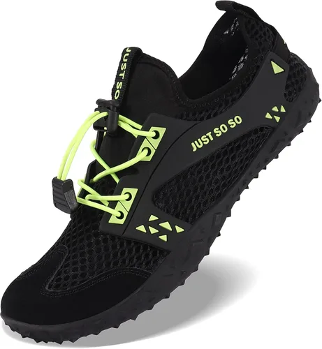Vista 2 de Zapatos de agua para hombre y mujer, de secado rápido, para playa, natación, surf, barco, deriva, senderismo, yoga, ciclismo, A2 y negro