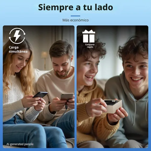 Vista 7 de Cable de carga múltiple USB C Splitter 1 paquete, cable de carga USB A/C a USB C, cable de carga dual tipo C, cable de carga múltiple 4 en 2 con 4