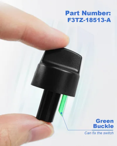 Vista 5 de Interruptor de control de calor y aire acondicionado premium para Ford Explorer Ranger E-150 E-250 (1993-1994) Interruptor de plástico ABS negro