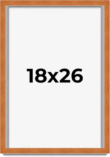 Vista 300 de Marco de 3 x 3 pulgadas de madera maciza de nuez y miel marrón con plexiglás acrílico UV, respaldo de tablero de espuma y accesorios para colgar