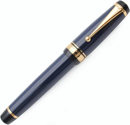 Vista 11 de Pluma estilográfica grande de metal, plumilla mediana de 0,7 mm, incluye convertidor de tinta y 5 cartuchos, acabado brillante pintado al piano Negro