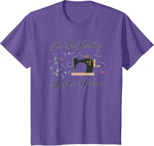 Vista 66 de It's Not Hoarding If Its - Camiseta de costura para acolchado, Blanco, S