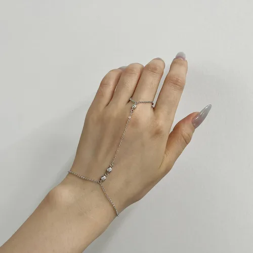 Vista 56 de Pulsera de plata de ley 925 para mujer, pulsera de mano para mujer, pulseras esclavas de 7 a 9 pulgadas ajustable
