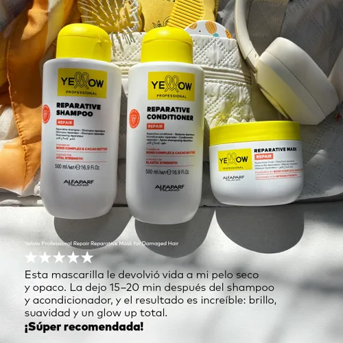 Vista 4 de ALFAPARF MILANO Yellow Professional Repair Shampoo for Damaged Hair