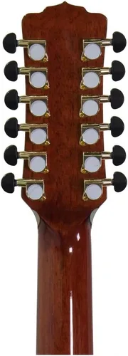 Vista 4 de Luna Vista Eagle - Guitarra eléctrica acústica de 12 cuerdas con estuche