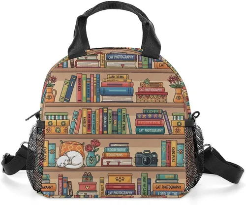 Vista 14 de Bolsas de almuerzo térmicas aisladas para hombres y mujeres con correa para el hombro, paquete de comida, lonchera de picnic, oficina, viajes, moda