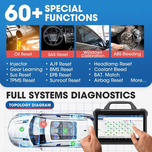Vista 5 de Launch X431 PAD VII (7) Elite 2026 Escáner de gama alta, herramienta de programación J2534 Intelligent Diagnostic Tool with Smartlink C, Topology