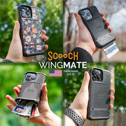Vista 8 de Scooch Wingmate - Funda para iPhone 11 con tarjetero [Wingmate] con protección RFID [delgada y mínima] protección contra caídas de 10 pies, parte