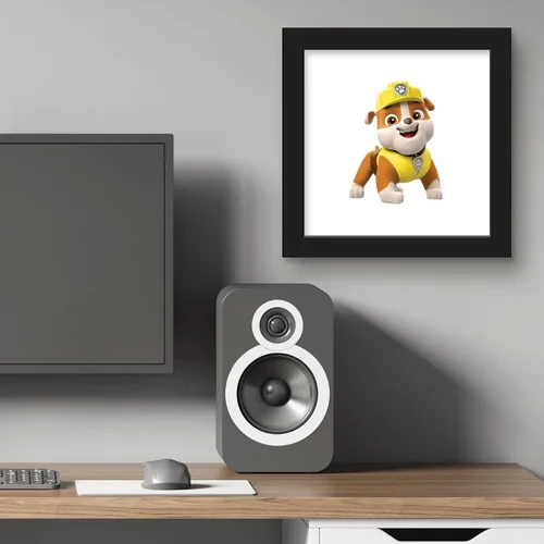 Vista 6 de Trends International Gallery Pops Nickelodeon PAW Patrol - Póster de pared de escombros de 12 x 12 pulgadas, versión enmarcada en negro Versión