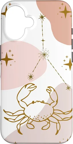 Vista 32 de Cancer Celestial Zodiac Sign Constellation Pastel Aesthetic Case for iPhone 17