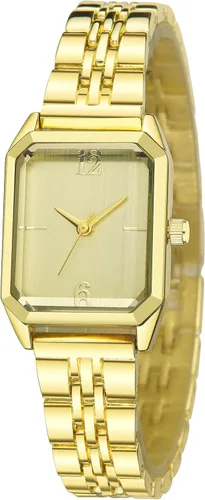 Vista 7 de IBSO Reloj de pulsera cuadrado de lujo para mujer, reloj de pulsera simple de moda para mujer, movimiento de cuarzo japonés, resistente al agua