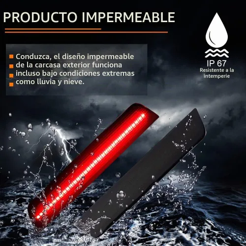 Vista 4 de 3 EN 1 Lente Ahumada Led Para 2010 2011 2012 2013 2014 2015 2016 2017 Chevrolet Equinox Reflector Luces Traseras Intermitentes Freno Parada y Luces