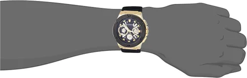 Vista 5 de GUESS US Black Silicone Multifunction Watch