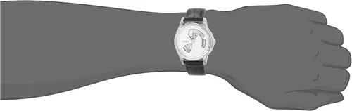 Vista 5 de Hamilton Watch Jazzmaster Open Heart Auto - Caja de 1.575 in, esfera plateada, correa de cuero (modelo H325655555), plateado, Classic