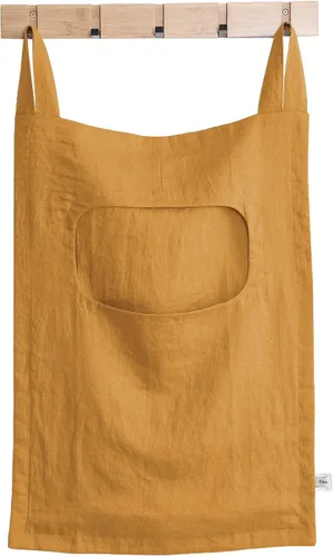 Vista 6 de Amazhiyu 100 % lino para colgar en la puerta de la ropa sucia, 19 x 27 pulgadas (negro)