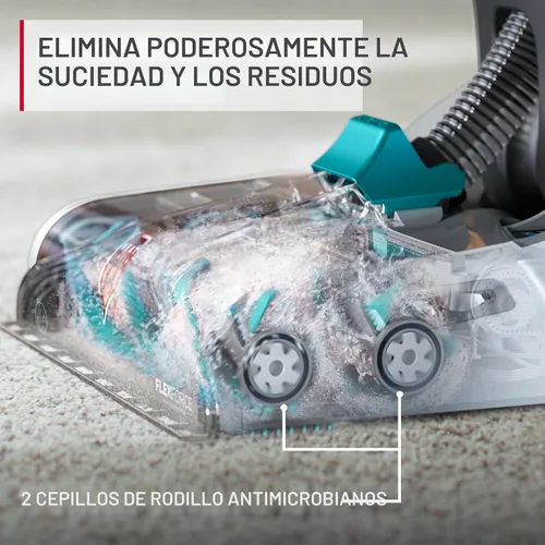Vista 4 de [Usado] Hoover Smartwash - Limpiador automático de alfombras, FH52000, turquesa