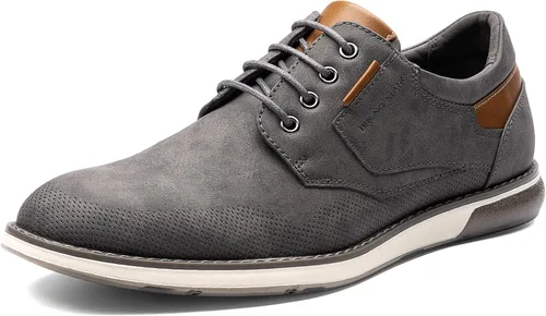 Vista 10 de Bruno Marc Zapatillas de vestir Oxford Casual Derby para hombre Negro