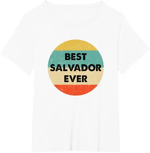 Vista 45 de Camiseta con nombre de Salvador, Negro