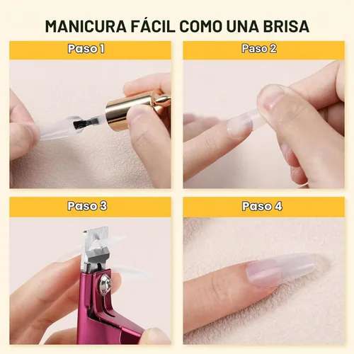 Vista 7 de BEZOX Sharp Blade - Cortaúñas acrílicas, cortadores de puntas de uñas profesionales y de alta precisión, cortador de uñas postizas para puntas
