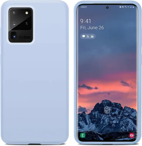 Vista 2 de Funda diseñada para Galaxy S20 Ultra/Galaxy S20 Ultra 5G, silicona Azul púrpura